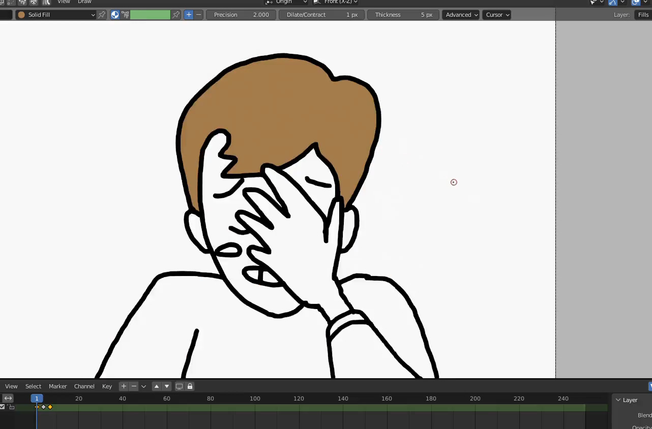 Flood Fill in Blender Grease Pencil Dave Pagurek